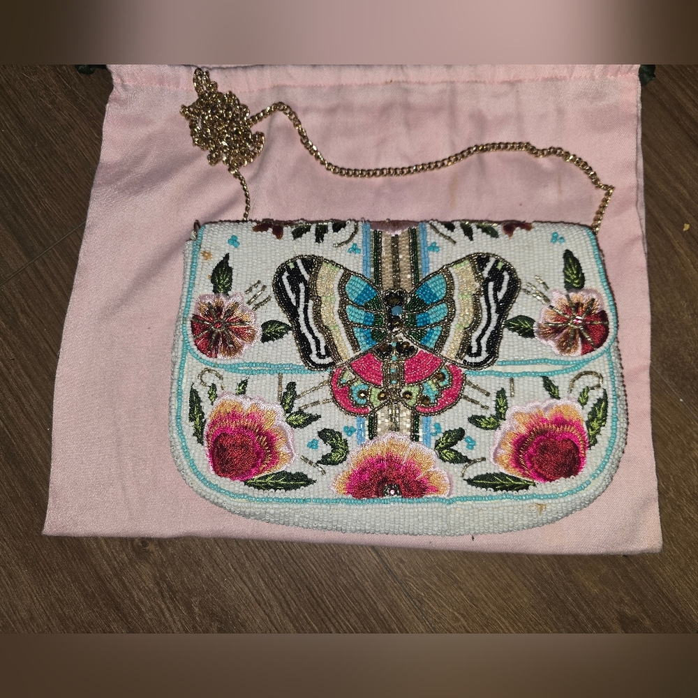 Mary Frances Dream Chaser Butterfly Crossbody Handbag